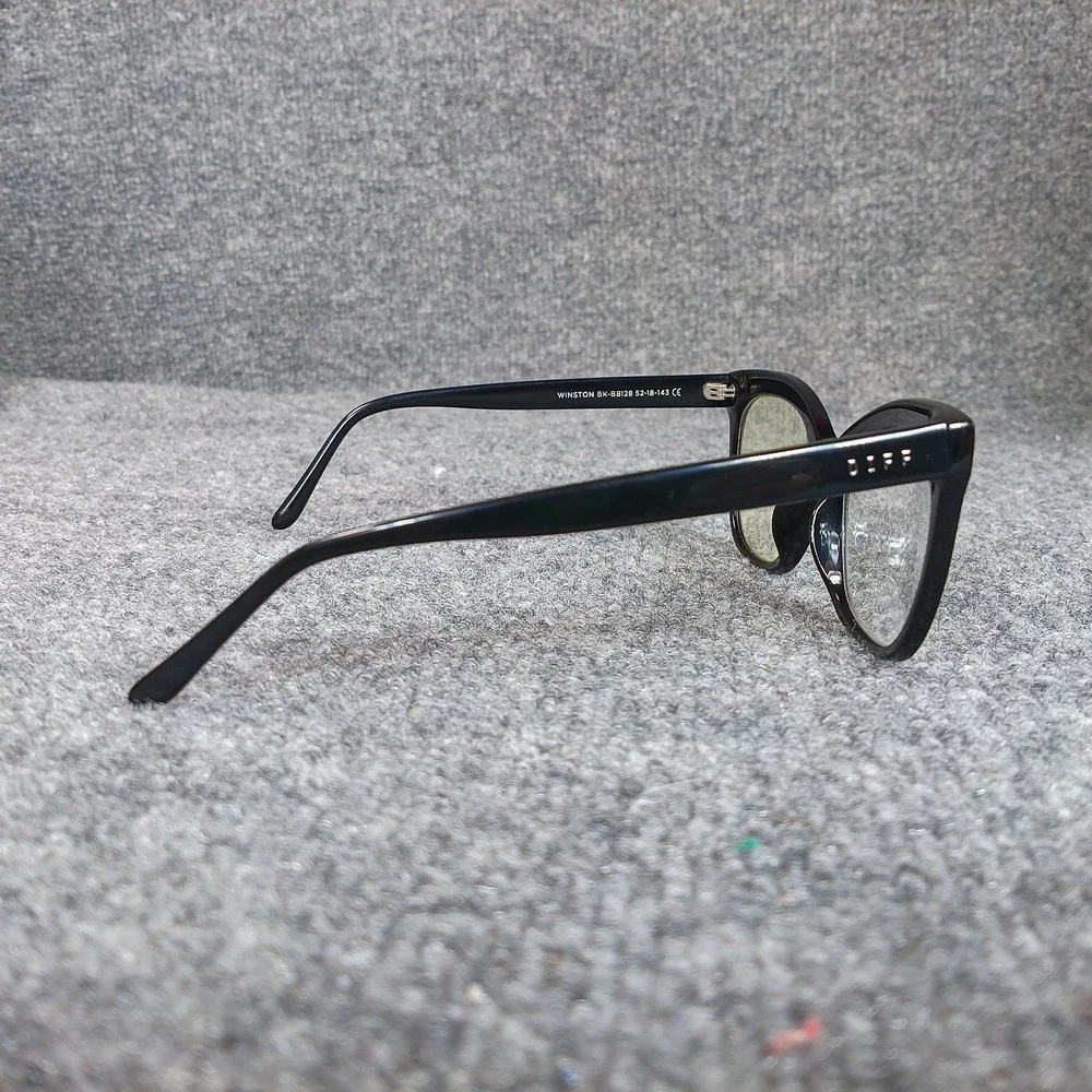 Diff Eyewear Eyeglass Frames Winston Women Black Cat Eye 52 18 143 BK-BB128